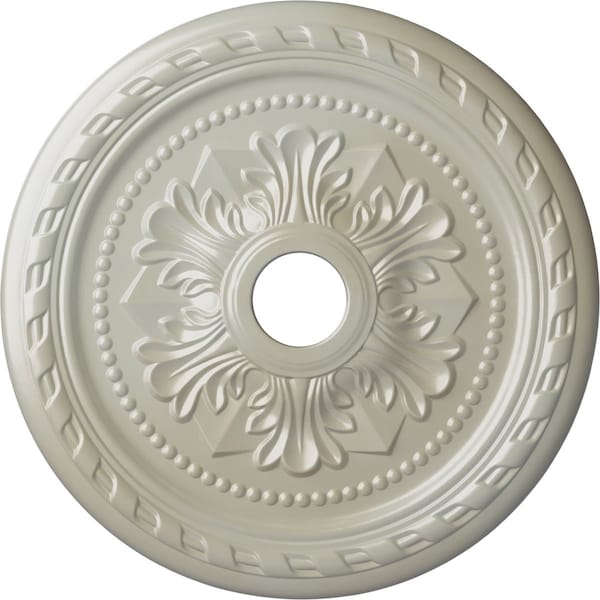 Ekena Millwork Palmetto Ceiling Medallion (Fits Canopies up to 3 5/8"), 23 5/8"OD x 3 5/8"ID x 1 5/8"P, Flash Blue CM23PMFBS - main